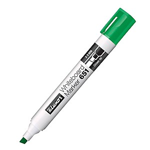Маркер стираемый LUXOR 651-3314, 2-5мм, зеленый, скошенный наконечник