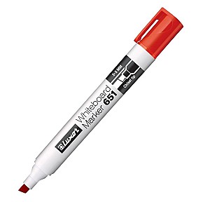 Маркер стираемый LUXOR 651-3313, 2-5мм, красный, скошенный наконечник