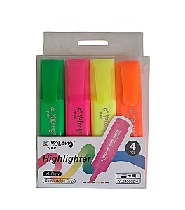 Set markere text Yalong 245002-4YL, 1-5 mm, 4 culori