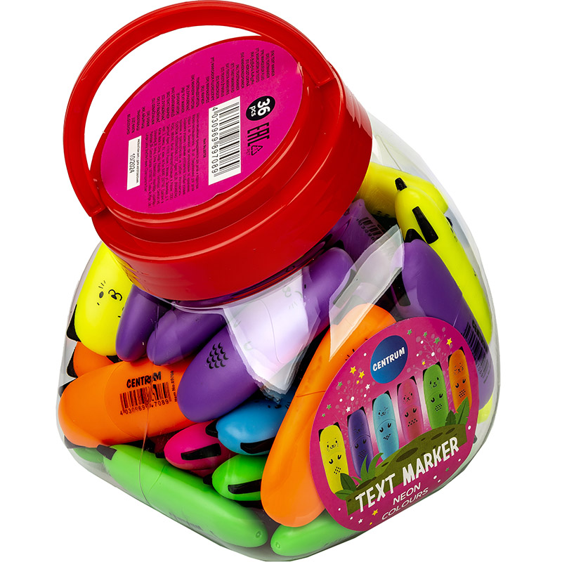 Marker text Centrum Mini Cat Neon 89708 Mini, 1-5 mm, asortat