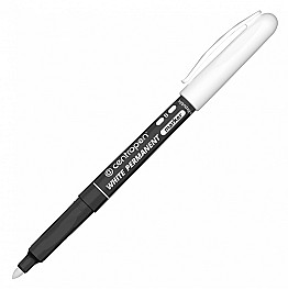 Marker permanent Centropen 2687, 1-2.5 mm, alb