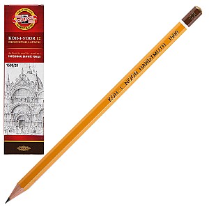 Creion simplu Koh-I-Noor 1500, 2B, hexagonal