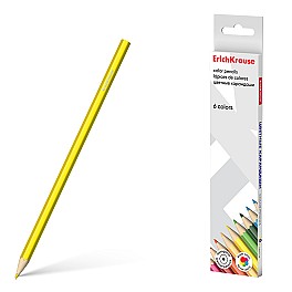 Creioane colorate  6 cul. Erich Krause 50528 hexagonale
