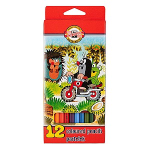 Creioane colorate K-I-N 3652 Cartita, hexagonale, 12 culori