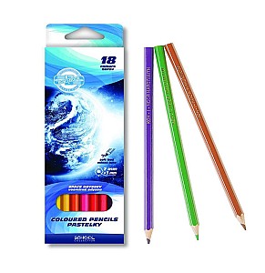 Creioane colorate K-I-N 3653 Cosmos, hexagonale, 18 culori