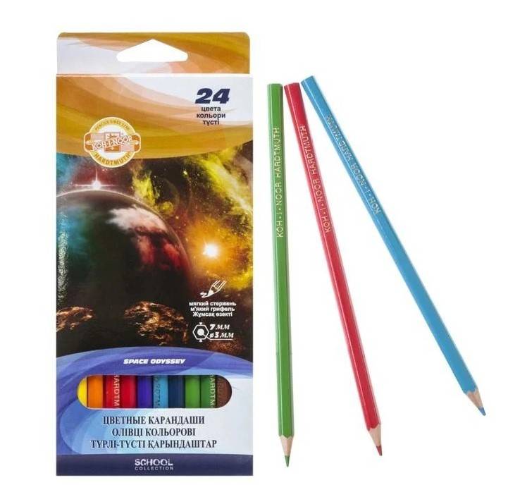 Карандаши цветные Koh-I-Noor 3654 Космос 24 цветов