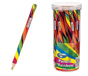 Creion colorat Centrum 80328 Rainbow Jumbo, hexagonal, 4 culori