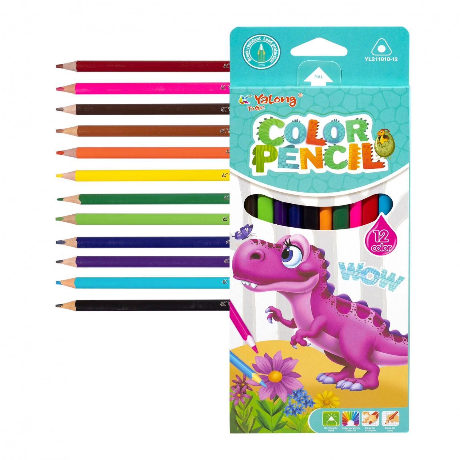 Creioane 12 cul. Yalong 211010-12YL