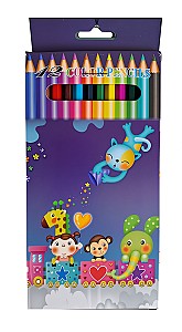 Creioane colorate ST04206 hexagonale, 12 culori