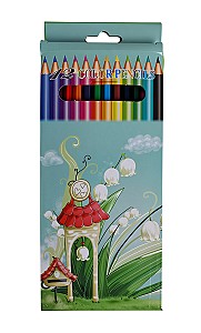 Creioane colorate ST04207 hexagonale, 12 culori