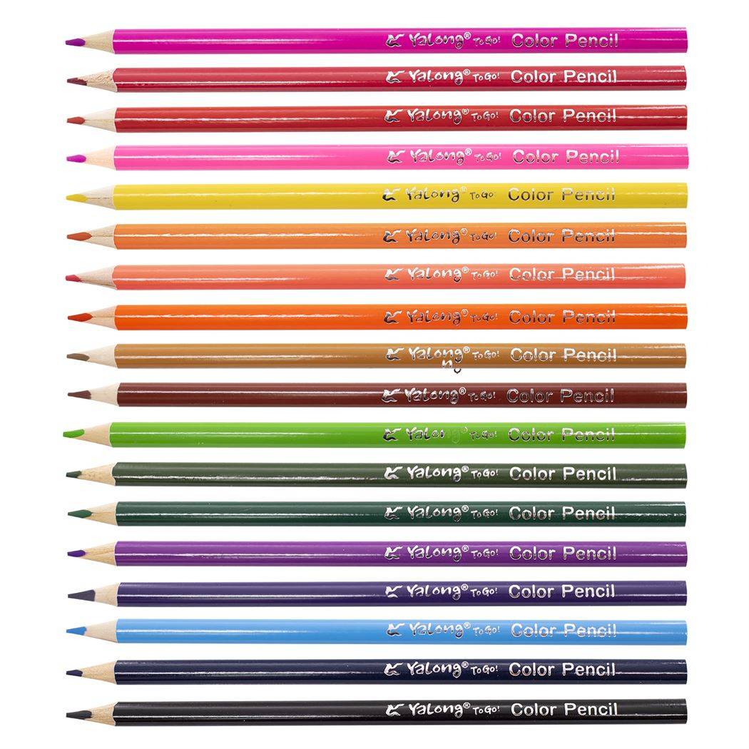 Creioane colorate 191039-18 YL, triunghiulare, 18 culori