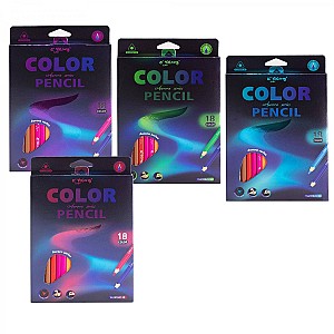 Creioane colorate Yalong 18 culori 231041-18YL triunghiulare