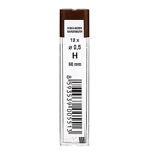 Rezerva creion mecanic Koh-I-Noor 4152 H, 0.5mm, 12 bucati, K-I-N