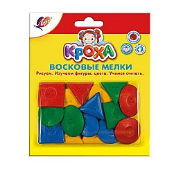 Creta cerata LUCI 16 culori Kroha, Figuri Geometrice