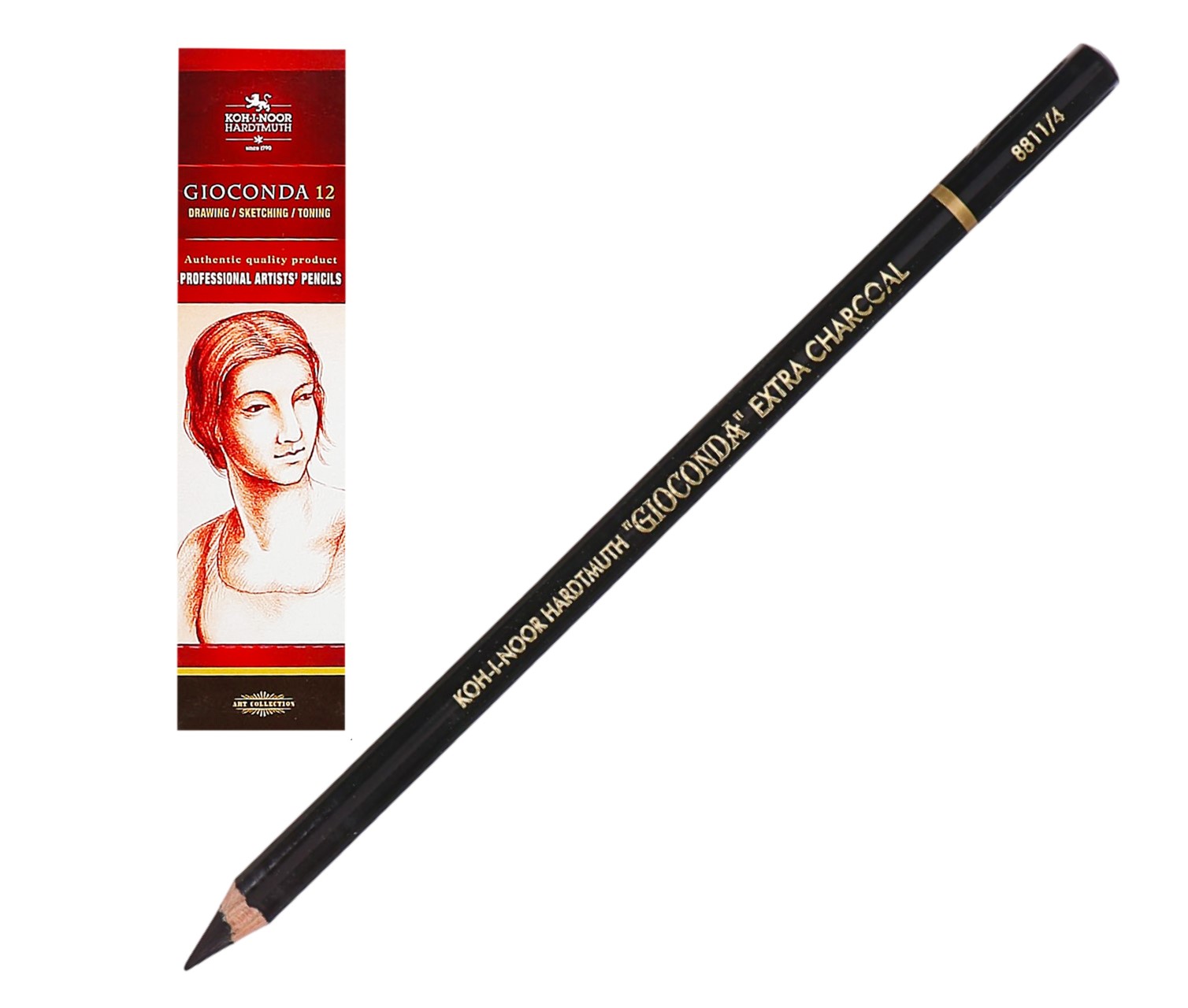 Карандаш угольный Koh-I-Noor 8811 Soft, круглый