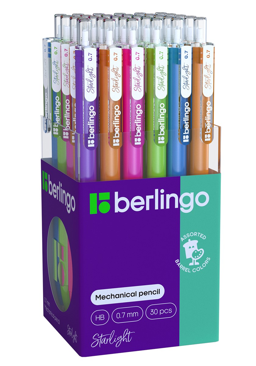 Creion mecanic cu radiera 0.7 mm Berlingo Starlight BSk12081 asortat
