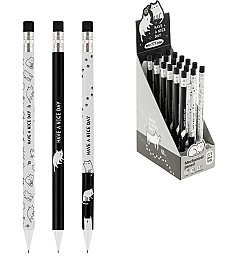 Creion mecanic cu radiera 0.7 mm MESHU Cute pattern MS67223 asortat