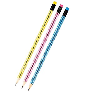 Creion simplu Centrum 88033 HB, rotund, cu radiera