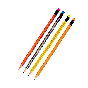 Creion simplu Yalong 191353 HB, triunghiular, cu radiera