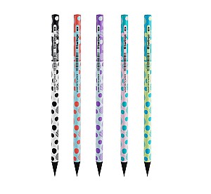 Creion simplu Berlingo BP01301 Dots HB, rotund