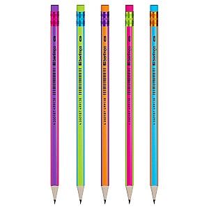 Creion simplu Berlingo BP00865 Fuze HB, triunghiular, cu radiera