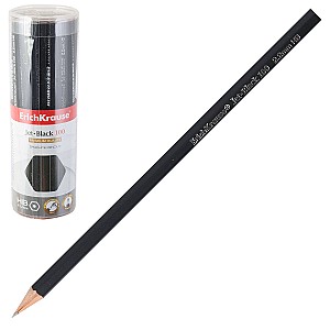 Creion simplu ErichKrause 45478 Jet Black HB, hexagonal