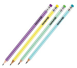 Creion simplu Centrum 89044 HB rotund, cu radiera