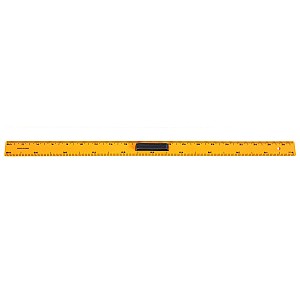 Rigla din plastic 001S, 100 cm, galben