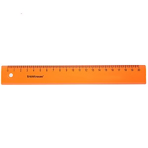 Rigla din plastic ErichKrause 20 cm 49501 portocaliu
