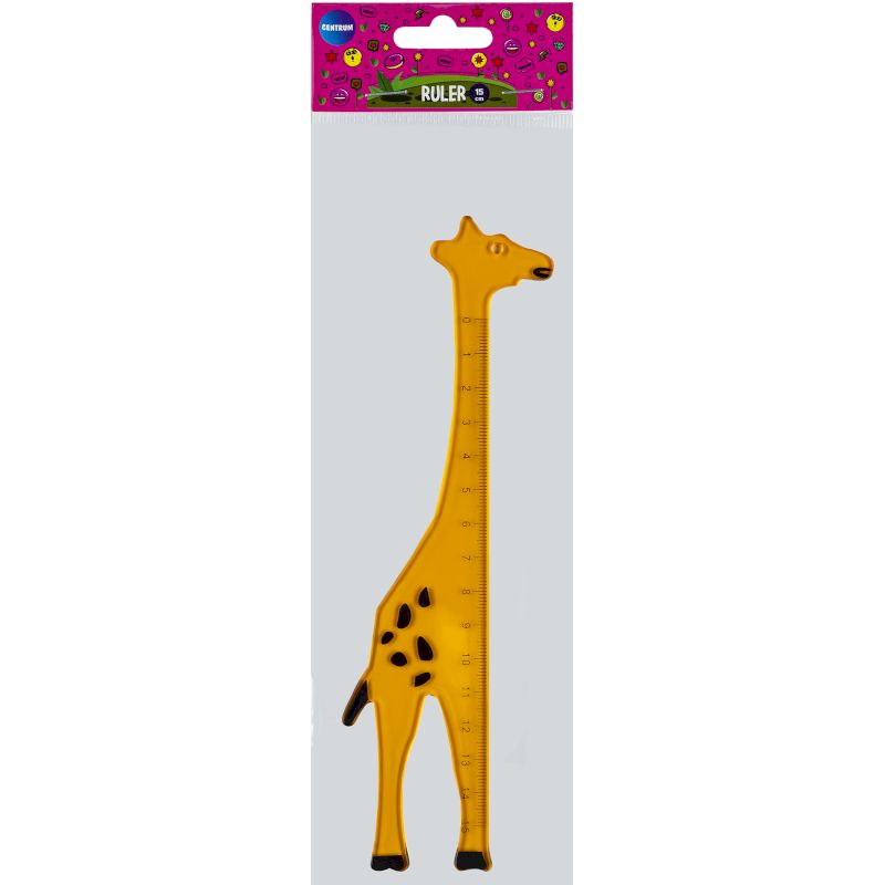 Rigla  15 cm plastic Centrum Animals 80271