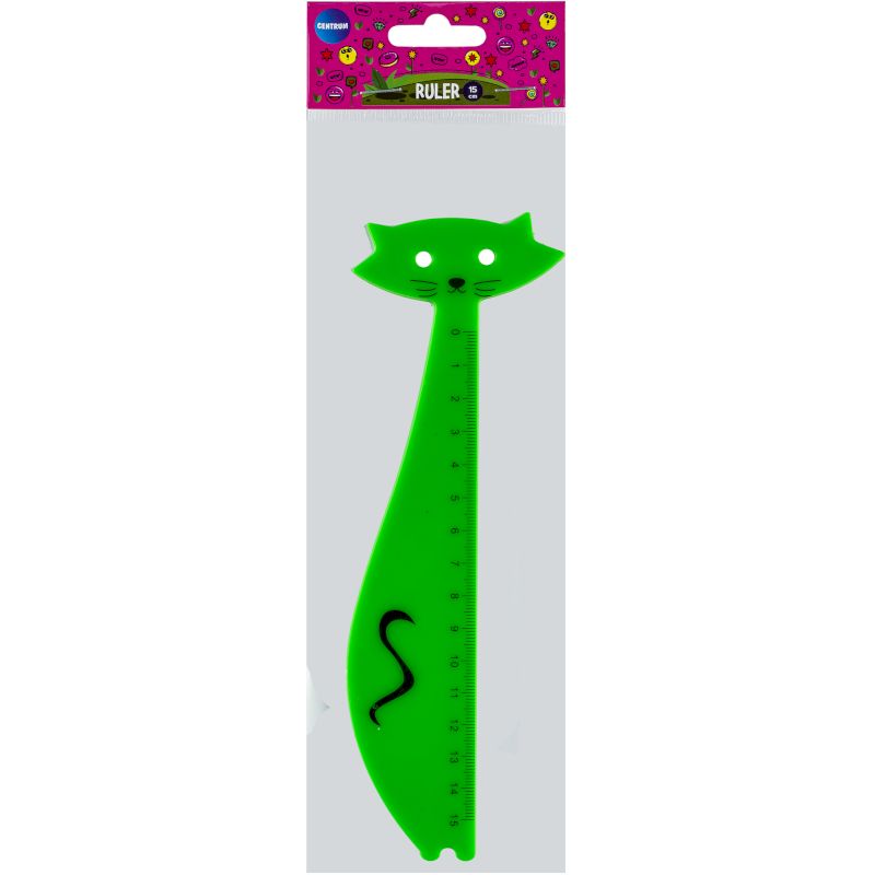 Rigla  15 cm plastic Centrum Animals 80271