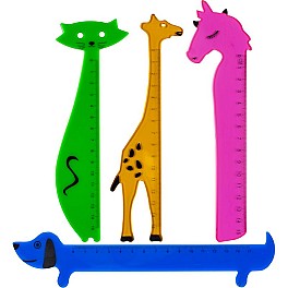 Rigla  15 cm plastic Centrum Animals 80271