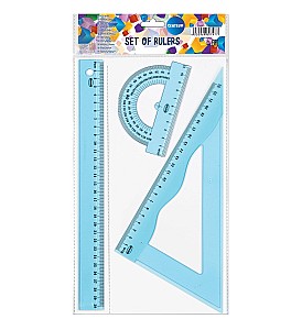 Набор геометрический 80747 линейка 30см.+треугольник+транспортир
