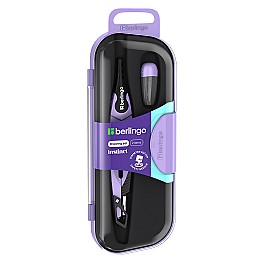 Compas metalic Berlingo Instinct DS00002a, cu mine, lavanda, in cutie din plastic