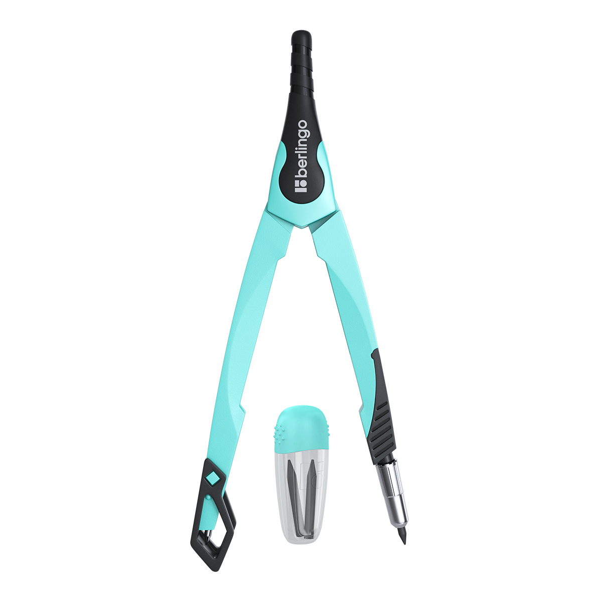 Compas metalic Berlingo Instinct DS00002b, cu mine, minta, in cutie din plastic