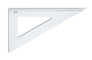 Угольник Koh-I-Noor 745858, 29см, 60 прозрачный