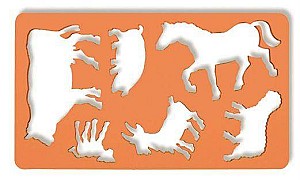 Sablon Animale, K-I-N, portocaliu