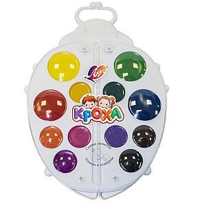 Acuarela Kroha, 12 culori, Buburuza