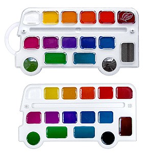 Acuarela Luci 16 culori Kroha, Autobuz