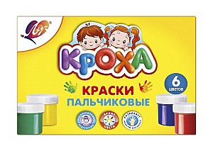 Vopsea pentru pictura cu degete LUCI 6 culori, 40 ml