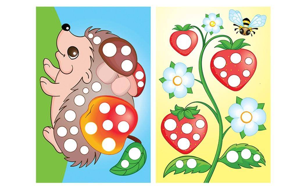 Краски пальчиковые c блестками ЛУЧ 6 цветов, 60 мл., с раскрасками