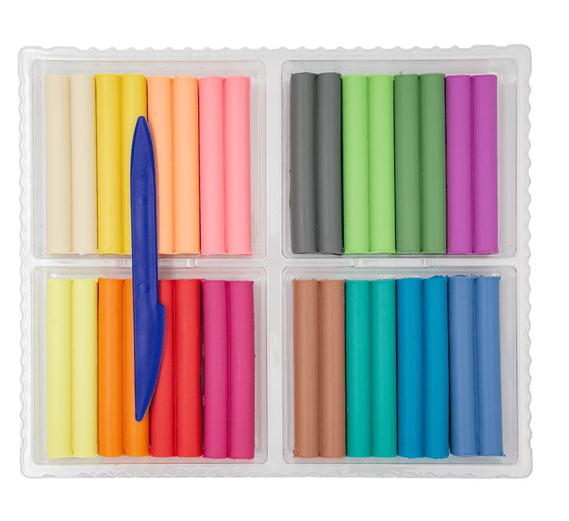Plastilina cerata 16 cul. 240 g Fantezie, pastel 35 2291-08