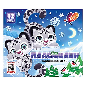 Plastilina ZOO, 180 gr., 12 culori