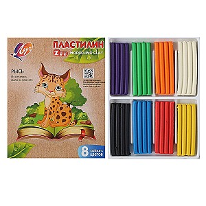 Plastilina ZOO, 120 gr., 8 culori
