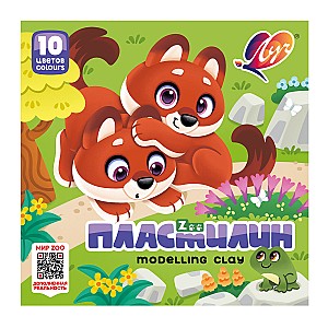 Plastilina ZOO, 150 gr., 10 culori