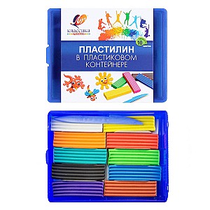 Plastilina LUCI 10 culori, 200 gr., Klassika