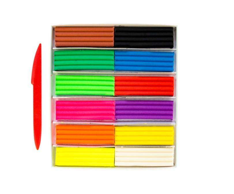 Пластилин ЛУЧ 12 цветов, плавающий, Кроха