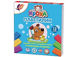 Plastilina plutitoare 12 cul. 120 g Kroha 29 1769-08