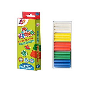 Plastilina vegetala Luci 5 culori 80 gr Kroha