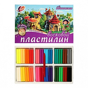 Plastilina cerata LUCI 24 culori, 360 gr., Fantezie